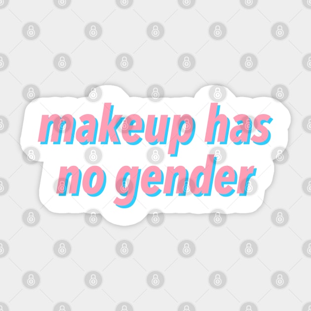 makeup has no gender Sticker by JustSomeThings